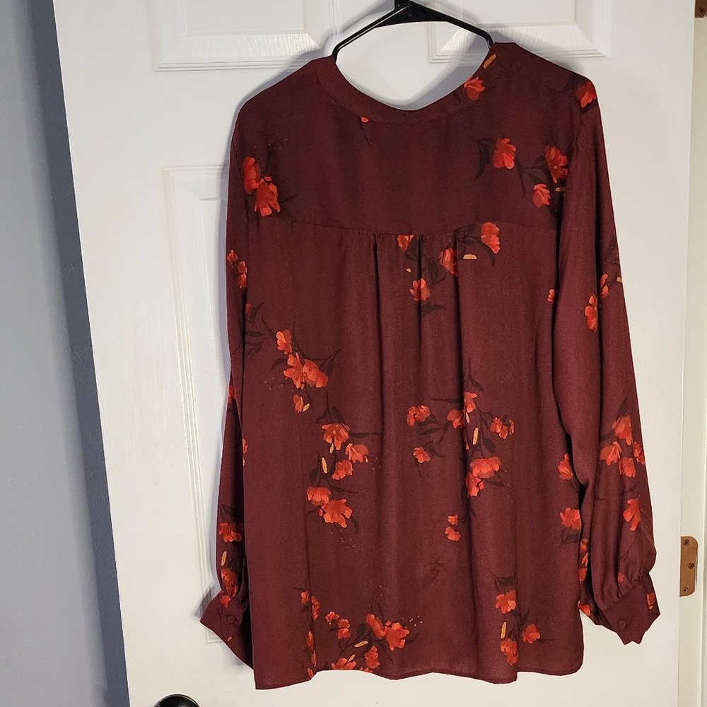 Ava & Viv Blouse WOMEN TOP 2X - Picture 3 of 3
